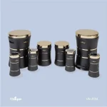 سرویس آشپزخانه 8 پارچه یونیک کمر باریک خطی مشکی طلا کد un-4594