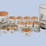 سرویس آشپزخانه 16 پارچه یونیک فانتزی کرم قاصدک قهوه ای کد un-9083
