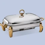 سوفله مستطیل کوچک پافیلی یونیک طلایی کد un-3106