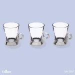 ست چایخوری نگین دار نقره ای یونیک کد UN-3697