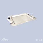 سینی بزرگ استیل پایه دار براق یونیک کد UN-4040