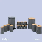 سرویس آشپزخانه 16 پارچه فیلی (طوسی )درب بامبو یونیک کد UN-8052