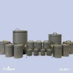 سرویس آشپزخانه 16 پارچه فیلی (طوسی )درب فلزی یونیک کد UN-8071