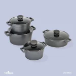 سرویس قابلمه 8پارچه طوسی دیاموند یونیک کد UN-8501