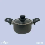 قابلمه تک سایز 24 کف گرانیت طوسی تیره یونیک کد UN-8108