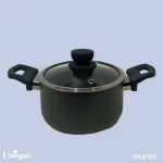 قابلمه تک سایز 28کف گرانیت مشکی یونیک کد UN-8109