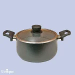 قابلمه تک سایز 32 کف گرانیت طوسی تیره یونیک کد UN-8112