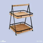 استند چوبی مربع 2طبقه یونیک کد UN-2925