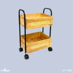 جا پیازی چوب حصیری 2طبقه یونیک کد UN-2965
