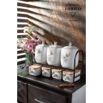 سرویس پاسماوری 7 پارچه کشو دار مدل درب چوب برند EMBICO کد 4085