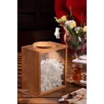 سطل قند چوب شیشه برند EMBICO کد 4048