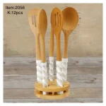 کفگیر و ملاقه چوبی سرامیک برند EMBICO کد 2078
