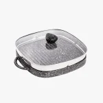 تابه گریل چدنی درب دار مدل Lorenz برند نالینو NALINO کد 0119