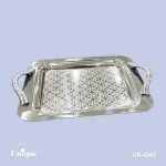 سینی براق استیل یونیک بدون پایه کوچک کد UN-4045