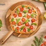 تخته سرو لیمون دسته دار گرد بزرگ چوبی کد 222959