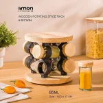 ست ادویه لیمون گردان 8 عددی چوبی کد 230559