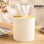 جا دستمال استوانه ای لیمون رویه چوبی کد 237059