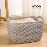 سبد رخت لیمون مستطیل متوسط طرح بافت (الوان) کد 227735