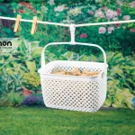 سبد گیره رخت لیمون طرح بافت (الوان) کد 228735
