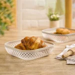 سبد نان و سبزی بزرگ لیمون طرح بافت (الوان) کد 214235