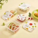 ست ظرف غذا لیمون مربع چاپدار کد 223100