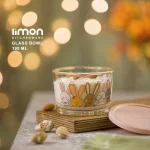 ظرف شیشه ای لیمون درب دار 190 میل چاپدار کد 206835