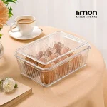 بیسکویت خوری لیمون مستطیل شیشه ای کد 226000