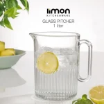 پارچ شیشه ای لیمون شیار دار کد 222800