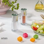 نمکپاش استوانه لیمون (درب طلایی - درب کروم) کد 151665