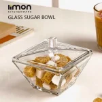 قندان مربع لیمون شیشه ای کد 233500