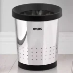 سطل تحریر 10 لیتر اطلس ATLAS استیل براق مدل پارمیس کد 375