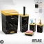ست سرویس بهداشتی اطلس ATLAS 5 تکه ماربل 501 مدل زاگرس (طلایی ) کد 385