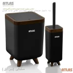 ست سرویس بهداشتی اطلس ATLAS 2 تکه مدل ژیوار طرح چوب 224 جدید کد 706