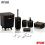 ست سرویس بهداشتی اطلس ATLAS 6 تکه مدل ژیوار طرح چوب 624 جدید کد 704