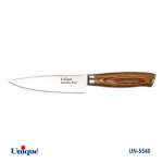 کارد تک آشپزخانه 5 یونیک دسته چوب کد UN-5540 طرح 1