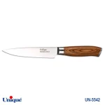 کارد تک آشپزخانه 6 یونیک دسته چوب کد UN-5542 طرح 1