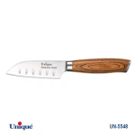 کارد تک آشپزخانه 4 یونیک دسته چوب کد UN-5548 طرح 1