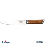 کارد تک آشپزخانه 7 یونیک دسته چوب کد UN-5546 طرح 2