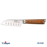 کارد تک آشپزخانه 4 یونیک دسته چوب کد UN-5548 طرح 2