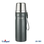 فلاسک قلمی - کوهی 600 میلی لیتر یونیک کد UN-1861 رنگ طوسی
