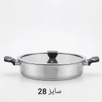 تابه دو دسته ام جی اس MGS استیل سایز 28 مدل PS5131