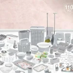 سرویس آشپزخانه هوم کت HOMEKET 110 پارچه فلورا کد 3442
