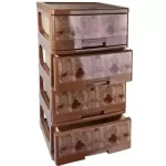 دراور هوم کت HOMEKET مدل BL طرح دار صادراتی 4 طبقه کد 1344
