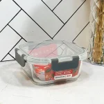 ظرف نگهدارنده هوم کت HOMEKET 530 میلی درب پلاستیکی Glass Lock کد 3948