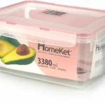 ظرف نگهدارنده هوم کت HOMEKET 3380 میل مستطیل easy Iock کد 3472