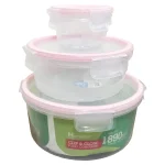 ست ظرف نگهدارنده هوم کت HOMEKET گرد 6 پارچه کد 3490