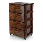 دراور هوم کت HOMEKET مدل کلاسیک طرح دار 4 طبقه کد 1118