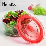 ظرف نگهدارنده هوم کت HOMEKET درب دار 3 عددی دلژین کد 3960