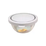 ظرف گرد شیشه ای هوم کت HOMEKET درب دار سایز کد 3735