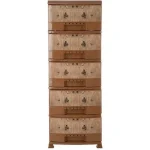 دراور هوم کت HOMEKET مدل لارج BL طرح چوب 5 طبقه کد 1325